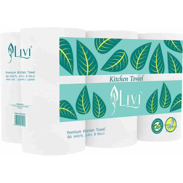 Livi Kitchen Towel (24 Rolls) 9"