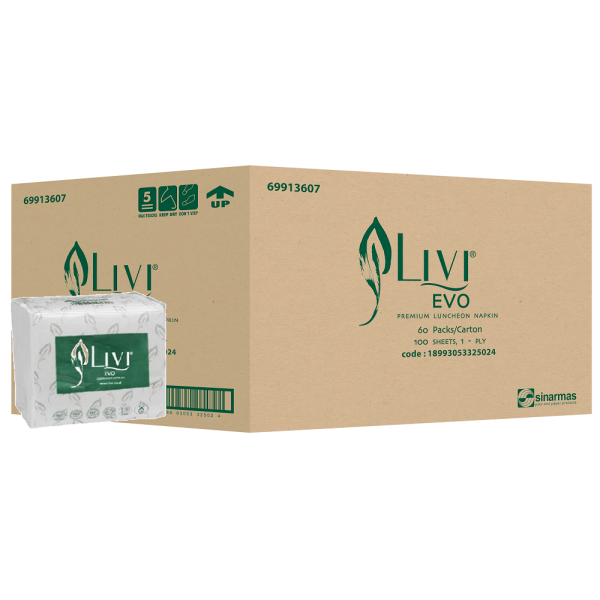 Livi Luncheon Cocktail Napkin (60 Packs) 100 Sheets