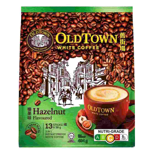 OldTown 3-in-1 White Coffee Hazelnut ( 13 Sachets ) 38g