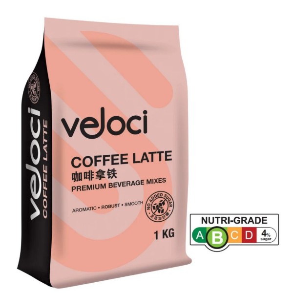 Veloci Coffee Latte Powder No Sugar 1kg