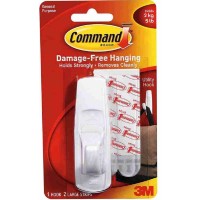 3M Command 17003 Damage-Free Hanging Utility Hook Large 2kg