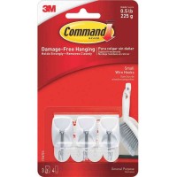 3M Command 17067 Damage-Free Hanging Wire Toggle Hook Small 3’S 225g