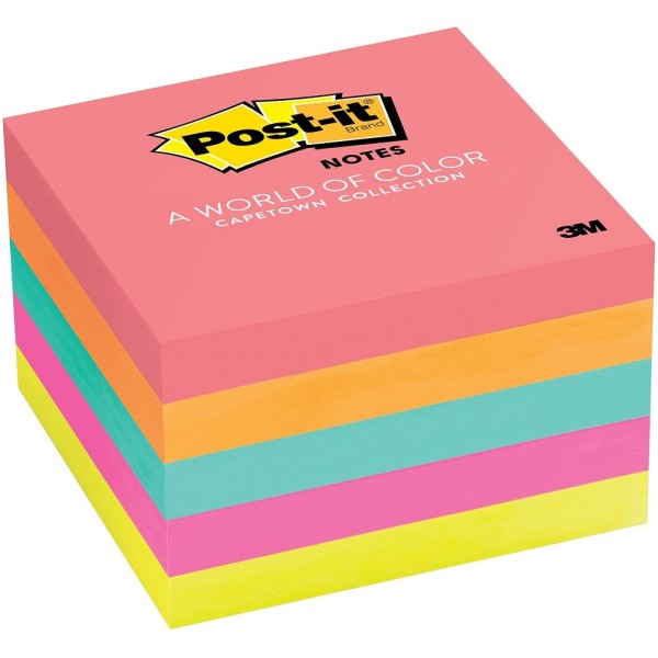 3M Post-it Notes 654-5PK (3" x 3") Cape Town Collection