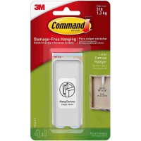 3M Command 17044-ES Damage-Free Picture Hanging Canvas Hanger Large 1.3kg