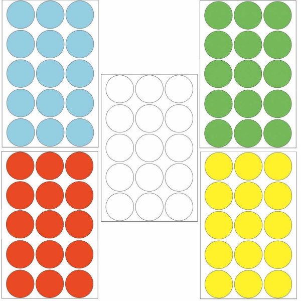 Herma Colour Round Labels 480'S 32mm