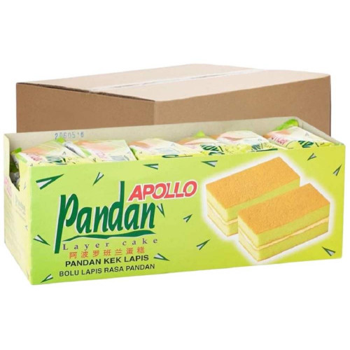 Apollo Layer Cake Pandan 24'S 18g (12 Boxes)