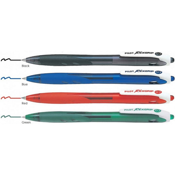 Pilot Rexgrip Ballpoint Pen 0.7mm Retractable