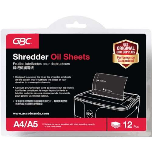Shredder Oil Sheets 12'S
