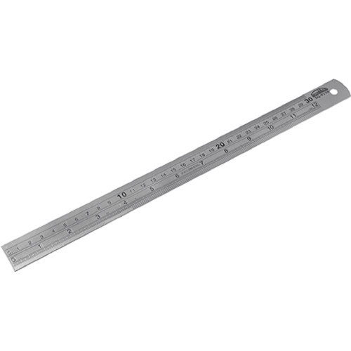 Stainless Steel Ruler (12", 30cm)