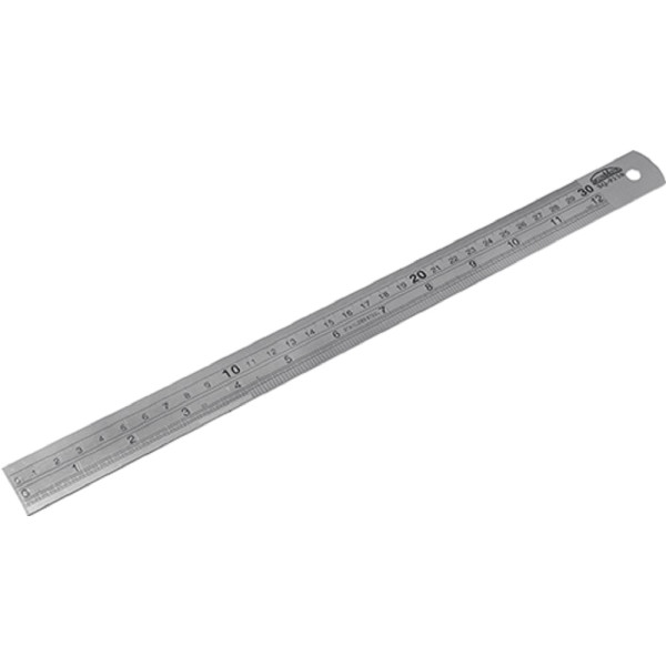 Stainless Steel Ruler (12", 30cm)