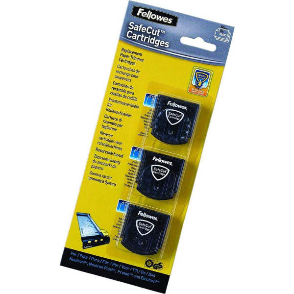 Fellowes SafeCut Replacement Blades 3'S(Neutron, Neutron Plus, Proton, Electron)