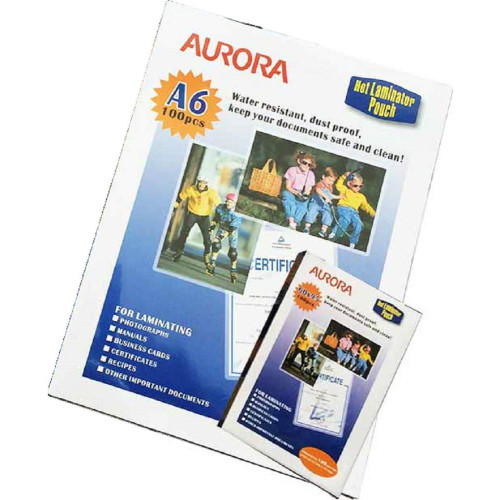 Aurora 100MIC Laminating Pouch 100'S A6