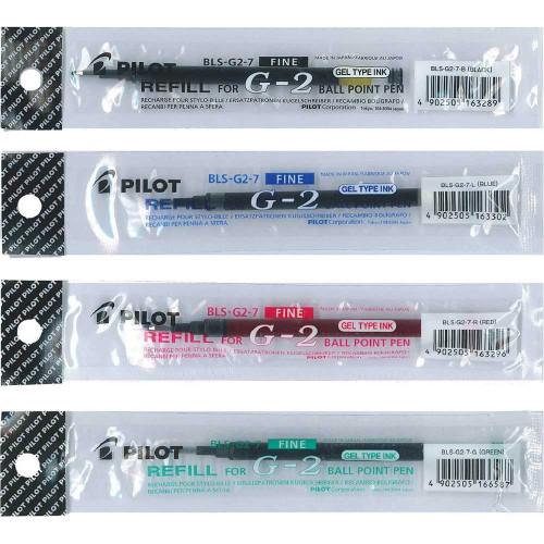 Pilot G-2 Gel Ink Pen 0.7mm Refill