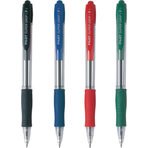 Pilot Super Grip Ballpoint Pen Fine Retractable