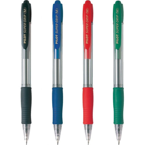 Pilot Super Grip Ballpoint Pen Medium Retractable