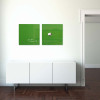 Sigel Magnetic Glass Board artverum (48 x 48 x 1.5cm) Green - With Installation