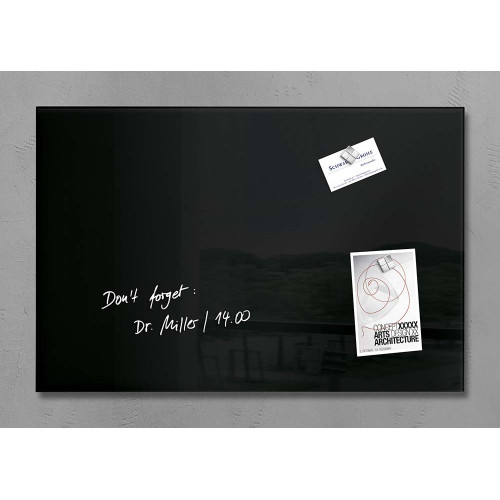 Sigel Magnetic Glass Board artverum (60 x 40 x 1.5cm) Black