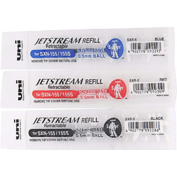 Uni Jetstream Pen 0.5mm Refill (SXN-155, SXN-155S)