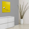 Sigel Magnetic Glass Board artverum (48 x 48 x 1.5cm) Yellow - With Installation