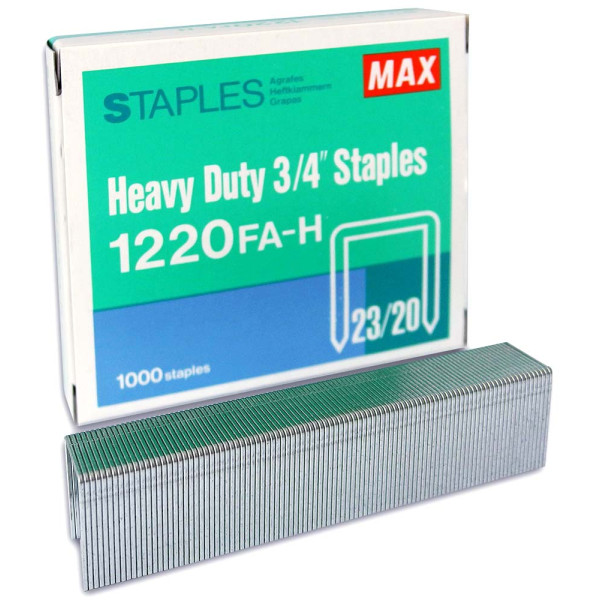 Max Heavy Duty 3/4" Staples 1220FA-H