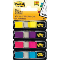 3M Post-it Flags 683-4AB (0.5" x 1.7") 4-Colour