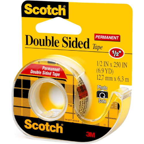 3M Scotch Double-Sided Tape w/Dispenser (12.7mm x 6.3m)