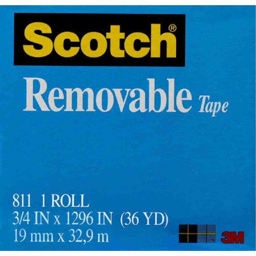 3M Scotch Removable Magic Tape (19mm x 32.9m)