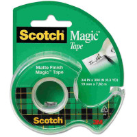 3M Scotch Magic Tape w/Dispenser (19mm x 7.62m)