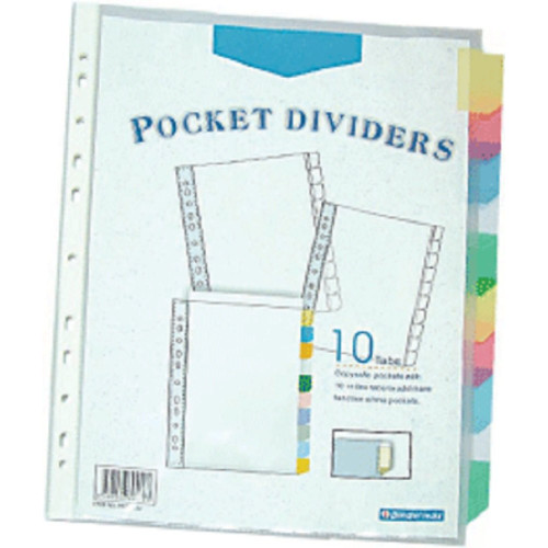 Bindermax Pocket Divider (10 Tabs) A4