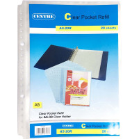 20-Hole Clear Book File Refill 20'S A5