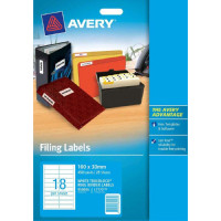 Avery White Labels 450'S (100 x 30mm)