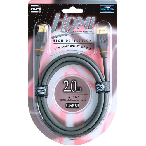 Daiyo High Definition HDMI Cable w/Ethernet 2.0m