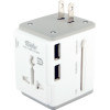 Daiyo Universal Travel Adapter w/3-Port USB Charger (2 x Type-A + 1 x Type-C)