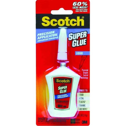 3M Scotch Advanced Formula Super Glue AD124 (Liquid) Precision Applicator