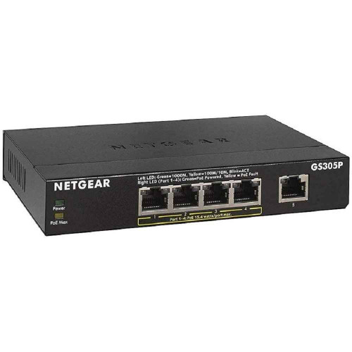 NETGEAR 5-Port PoE Gigabit Ethernet Unmanaged Switch GS305P