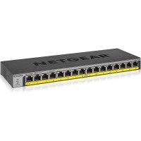 NETGEAR 16-Port PoE/PoE+ Gigabit Ethernet Unmanaged Flexible Switch GS116LP