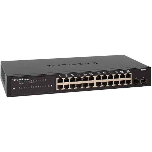 NETGEAR 26-Port Gigabit Ethernet Smart Managed Pro Switch GS324T