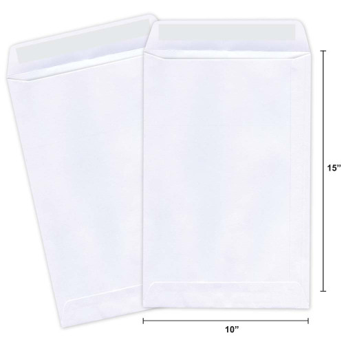 Plain Envelope B4E (10" x 15") Peel & Seal 250’S White