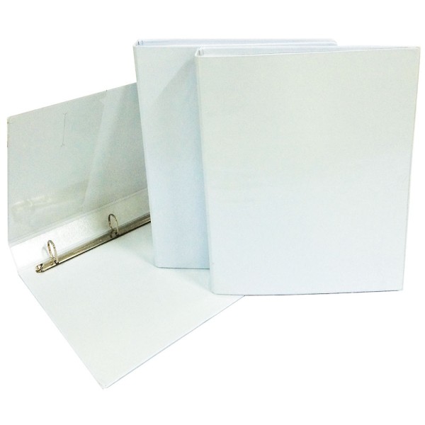 PVC 2D-Ring File w/Lamination 50mm A4 White