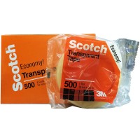 3M Scotch Transparent Tape (8 Rolls) 3" Core (18mm x 66m)