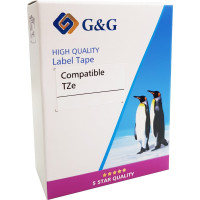 G&G Compatible Laminated TZe-Tape 24mm for Brother Label Printer