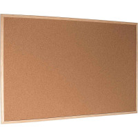 Cork Noticeboard (90 x 120cm) Wooden Frame - With Installation