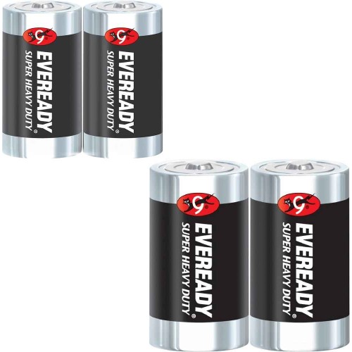 Eveready Super Heavy Duty Battery (C, D) Size 2'S