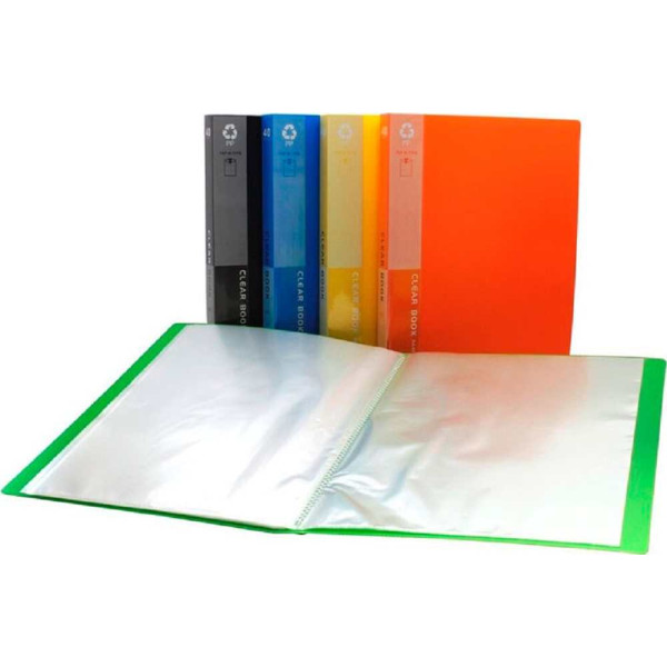 Office Clear Book File (40 Pocket) A4