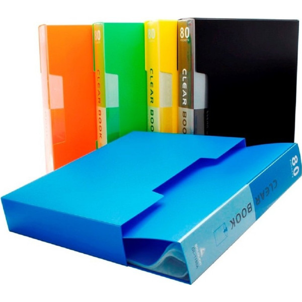 Office Clear Book File (80 Pocket) A4