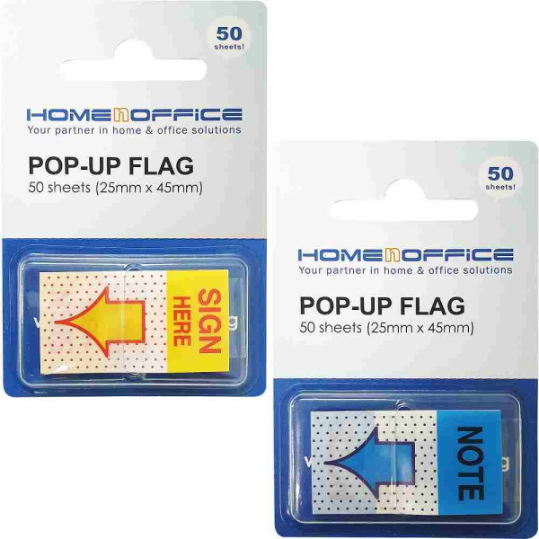 HnO Pop-Up Flags 1" x 1.7" (Sign Here, Note)