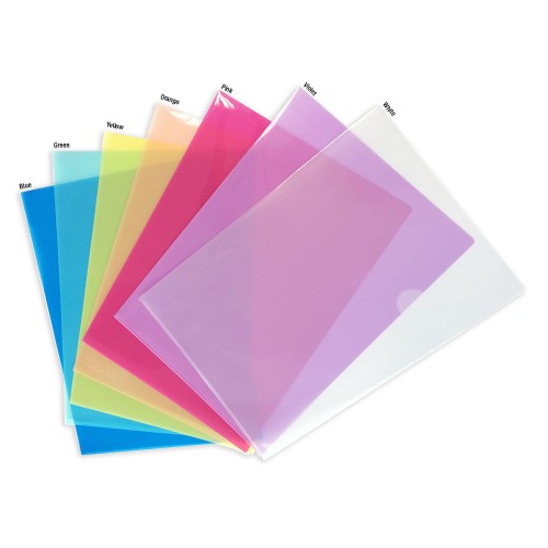 Translucent PP L-Shape Folder 12'S A4 Colour