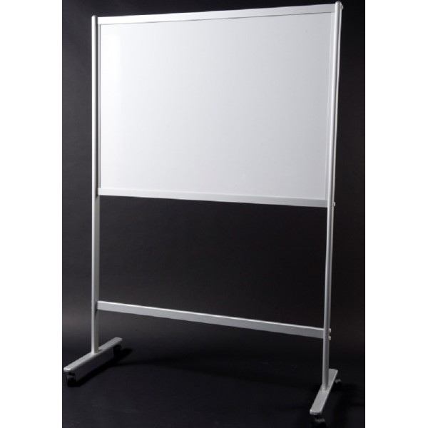 Mobile Magnetic Whiteboard (60 x 90cm) Aluminium Frame Single-Sided - With Installation