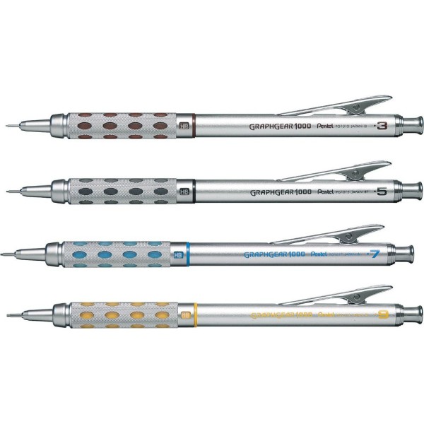 Pentel GraphGear-1000 Mechanical Pencil (0.3mm, 0.5mm, 0.7mm, 0.9mm)