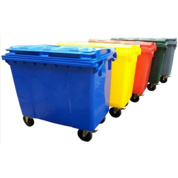 Mobile Waste Bin w/Brake (1280 x 780 x 1235mm) 660L